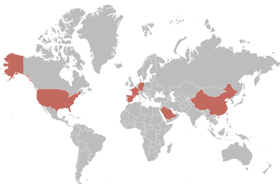 Client Locations Map